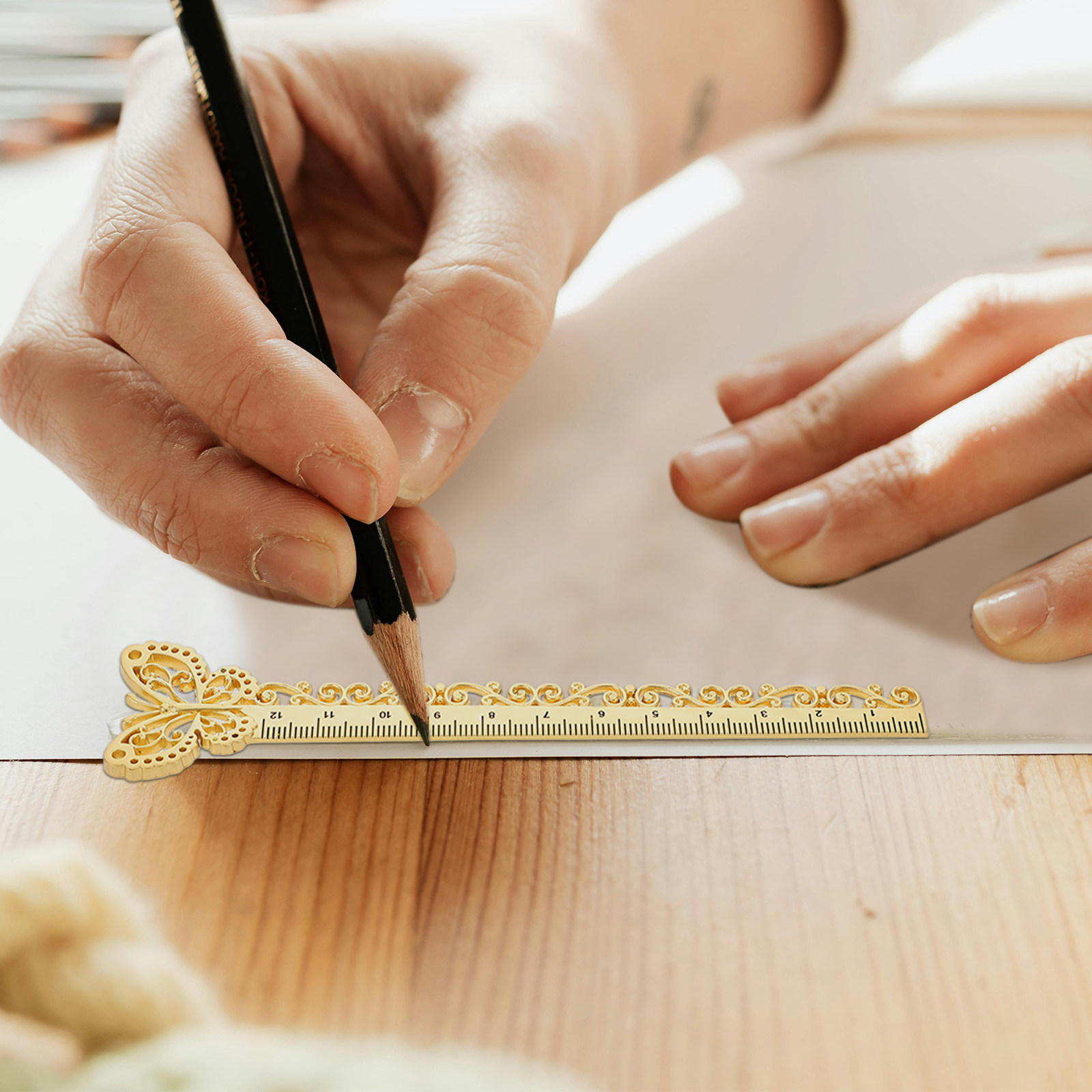 Alloy Bookmark Ruler Hollow Me - Stationery Books review and price
