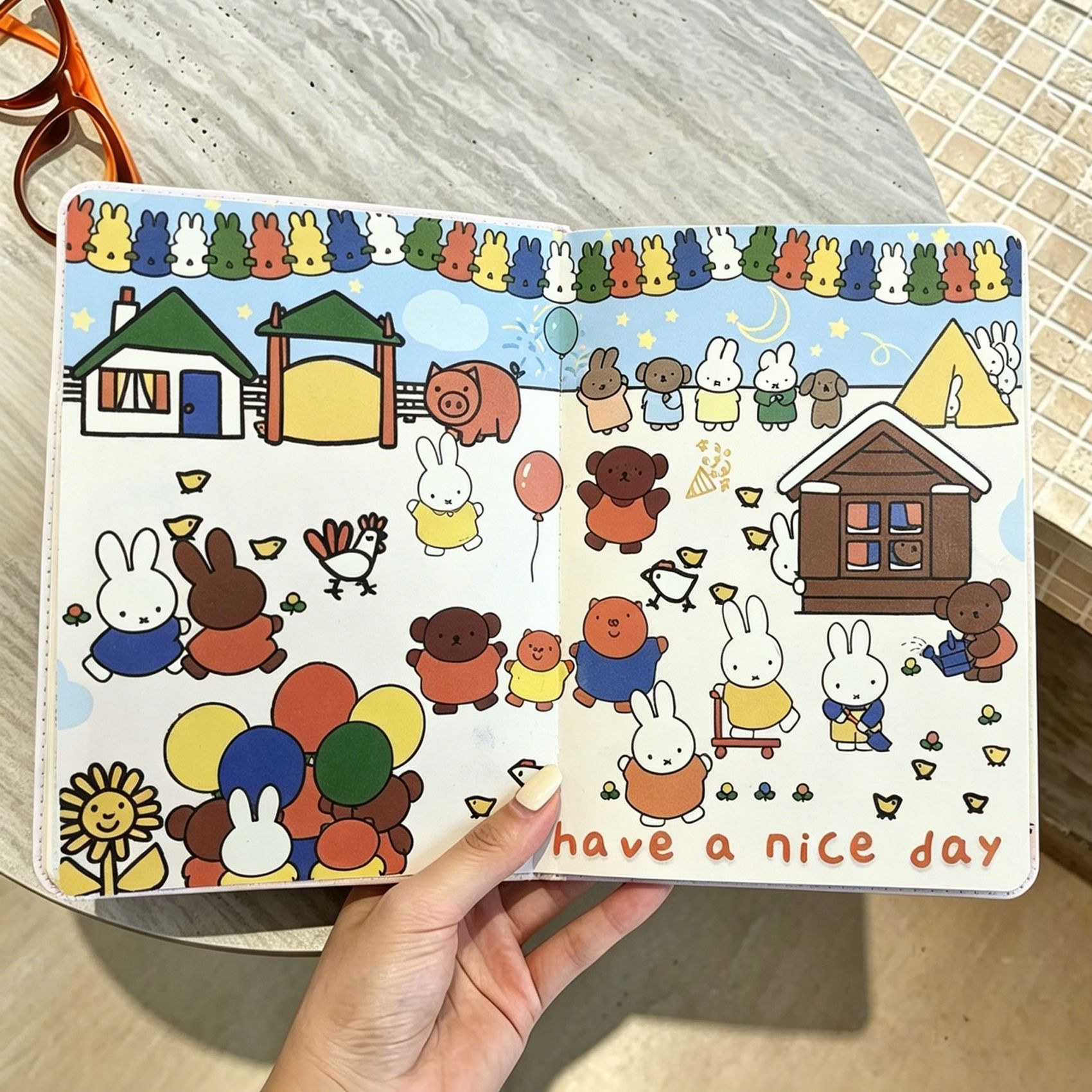 Cute Kawaii Miffy B6 Cartoon I - Stationery Books review and price