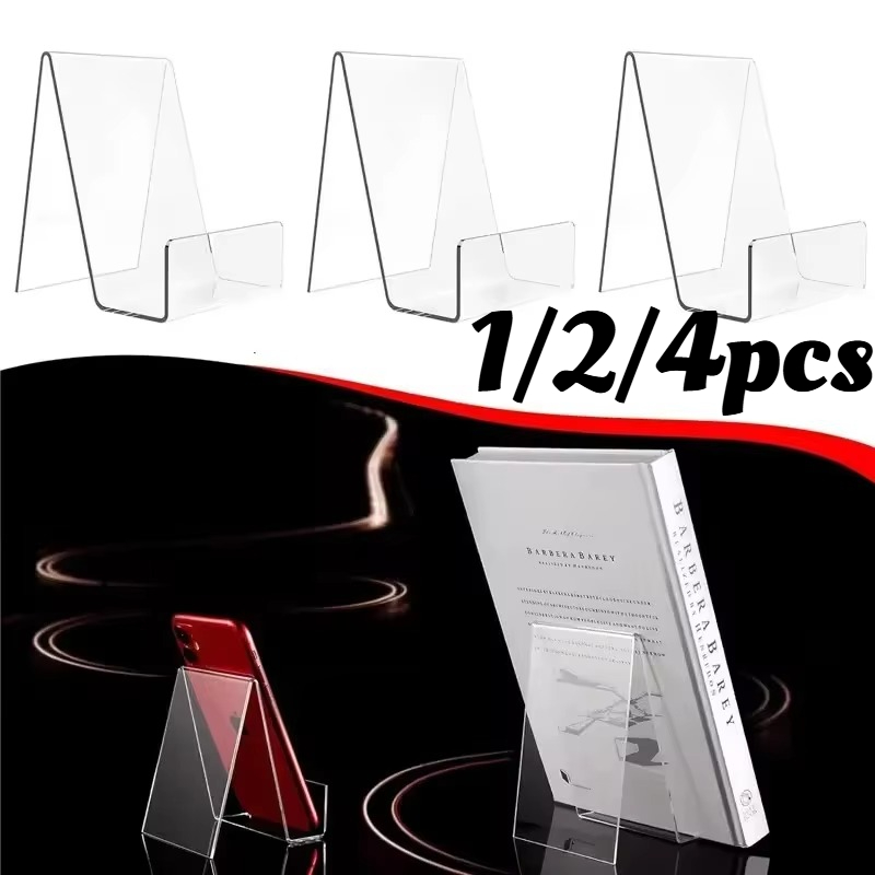 1/2/4Pcs Clear Acrylic Book Di - Clear Acrylic Book Stand Holder review and price