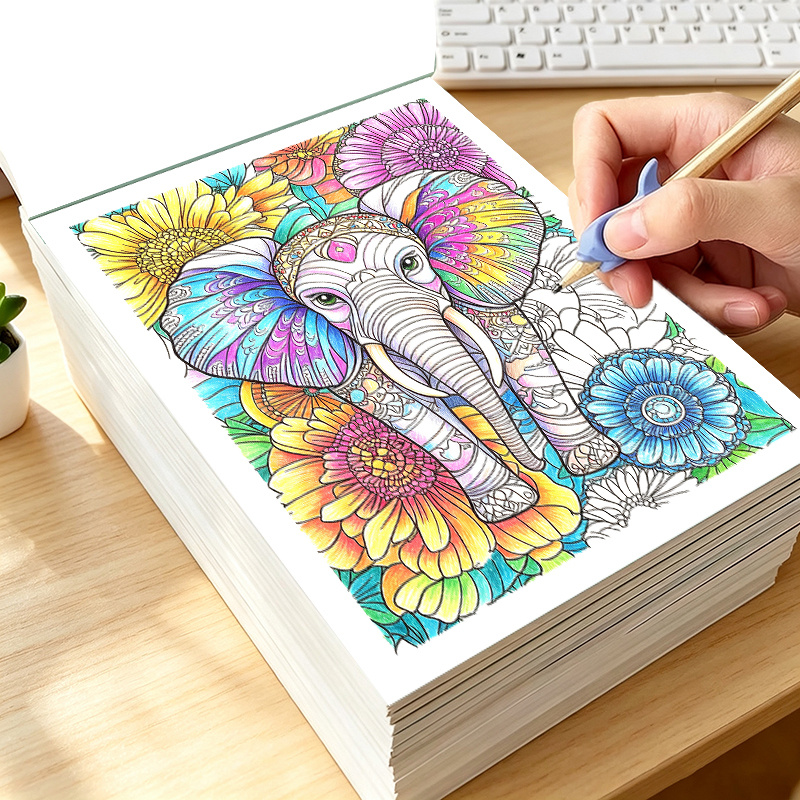 Adult Animal Coloring Book Lit - Adult Coloring Book Stress Relief review and price