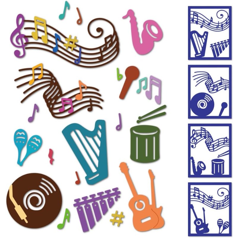 2pcs 27 Styles Musical Note Cu - Blank Sheet Music Notebook review and price