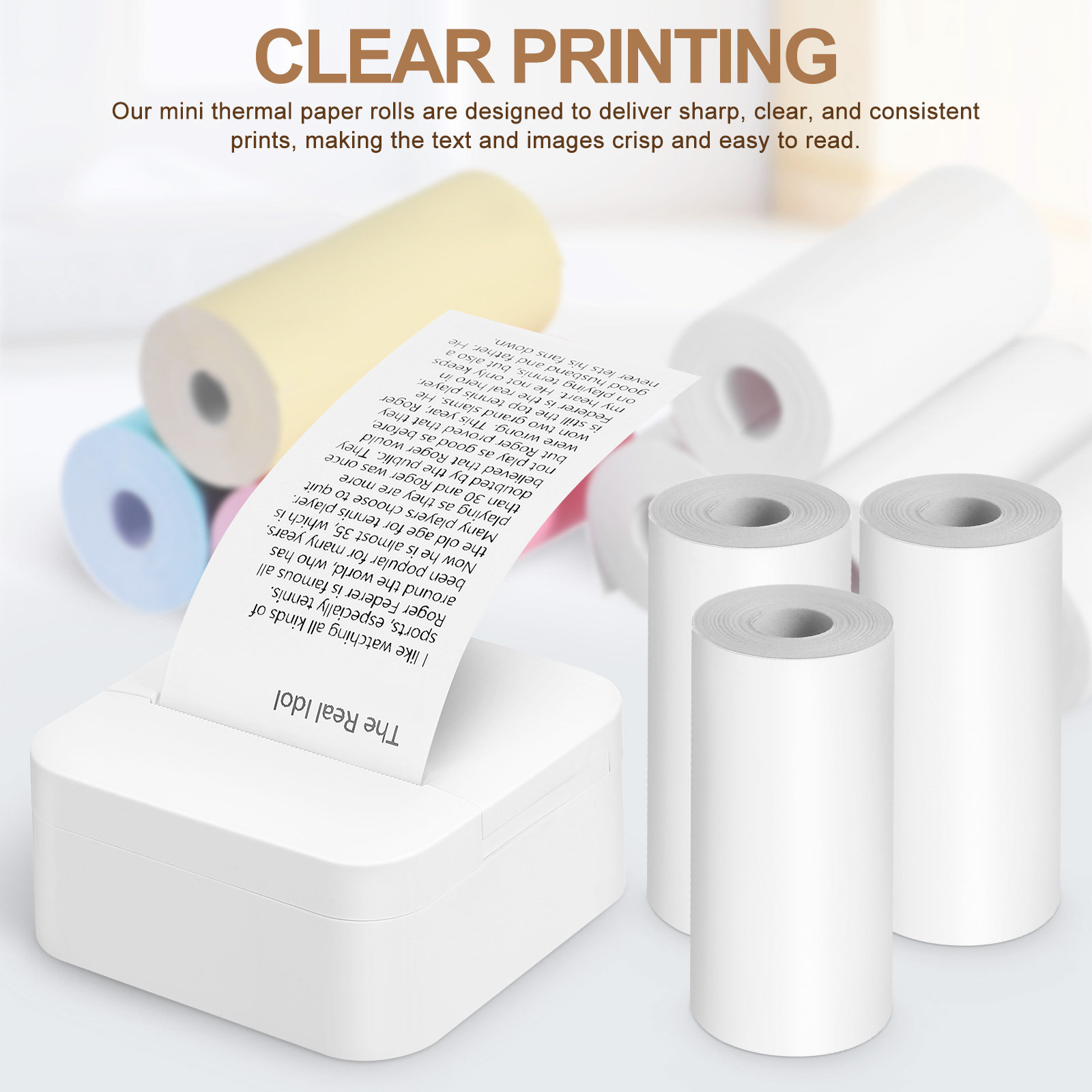 13 Rolls Printer Paper Pocket  - Mini Pocket Thermal Printer Paper Roll review and price