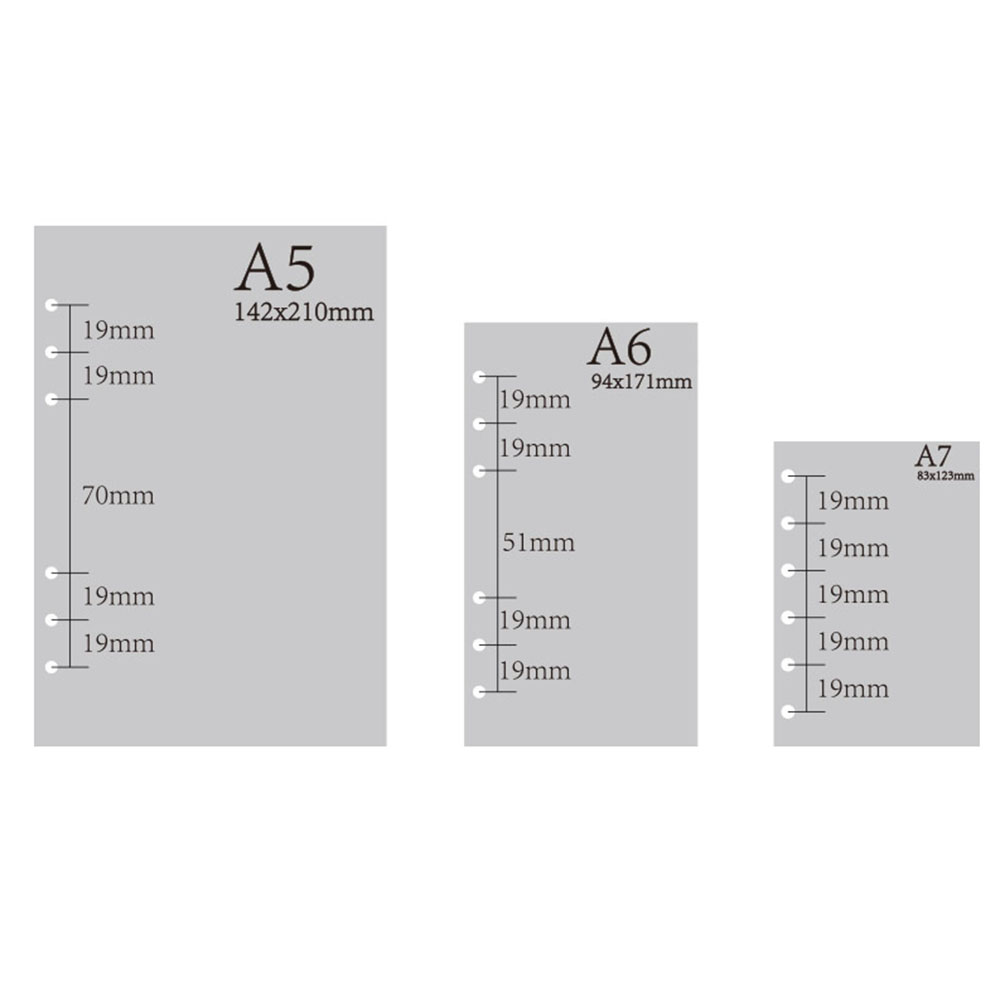 A5 A6 Loose Leaf Notebook Refi - A5 Spiral Dotted Grid Notebook review and price